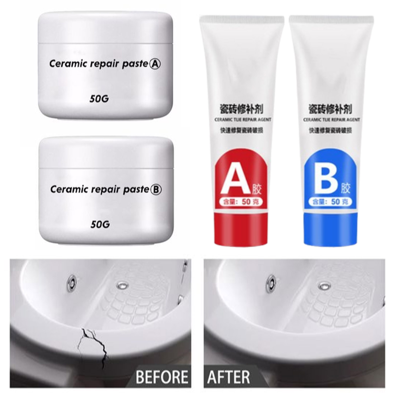 30/100g Tile Repair Agent AB A - Contact Cement Glue review and price
