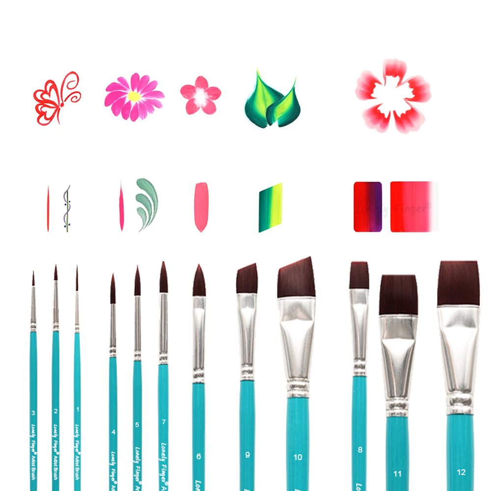 Face Paint Brushes, 12/24PCS A - Cosplay Prop Paint review and price