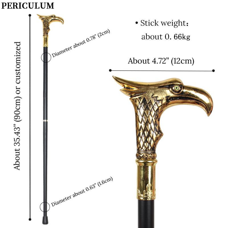 Shiny Gold Eagle Head Walking  - Detachable Cosplay Prop review and price